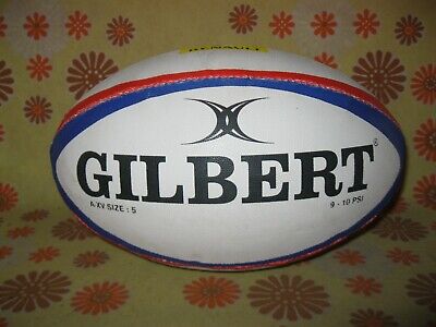 Ancien BALLON de RUGBY A XV GILBERT RENAULT TRAINER BALL TAILLE SIZE 5 Supporter 2