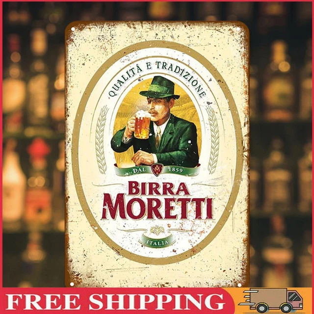Sottobicchieri In Legno Birra Moretti Vintage - Set Da 2 Per Bar O Collezione - Foto 8
