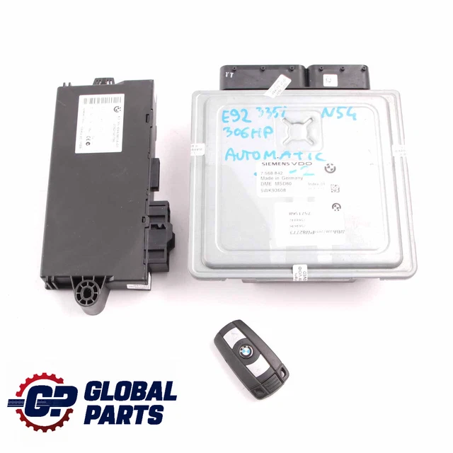 BMW E90 E92 335i Petrol N54 ECU Kit Control Unit DME 7568842 CAS3 Key Automatic EUR 709,48