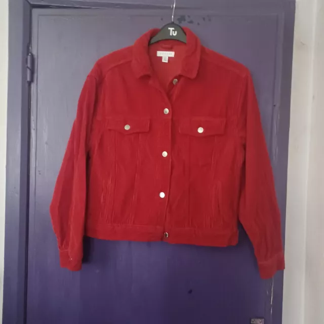 LADIES TOPSHOP DENIM Borg Jacket Size UK 10 Moto Blue Trucker Sherpa Pile Lined 11.99 PicClick UK