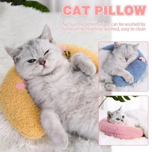 Pet Cat Neck Pillow Beds Dog U- Shaped Cat Calming Sleeping Pillow` Dog V5W1