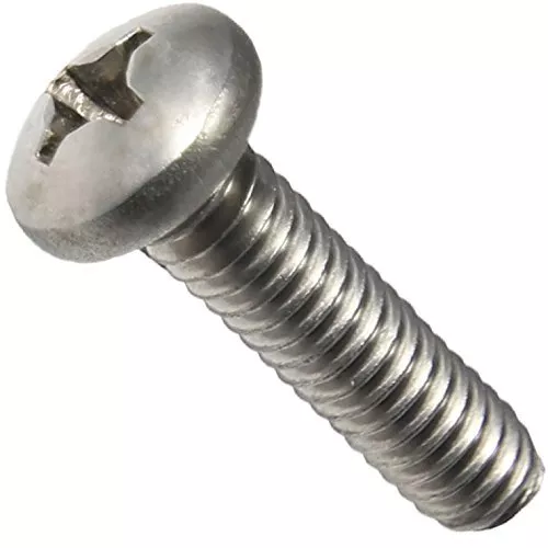 4-40 Machine Screws, Phillips Pan Head, Stainless Steel All Lengths Qty 100