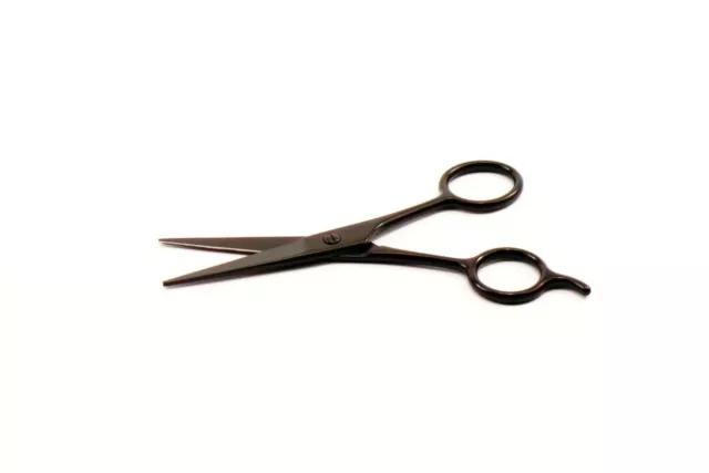 Beard & Moustache Trimming Scissors (Black Metal)