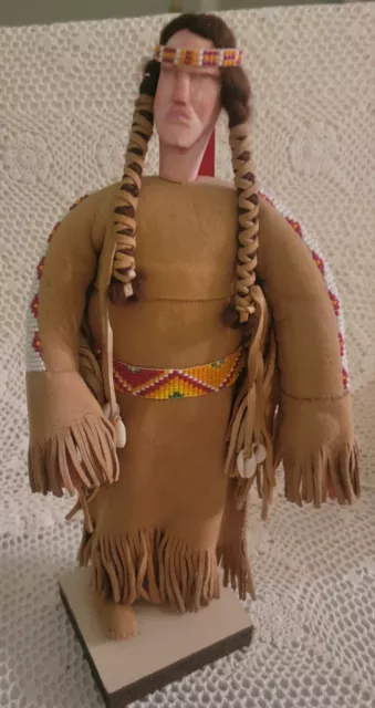 1985 Native American Doll by Zelda Fast Horse Oglala Sioux Lakota Tribe Signed