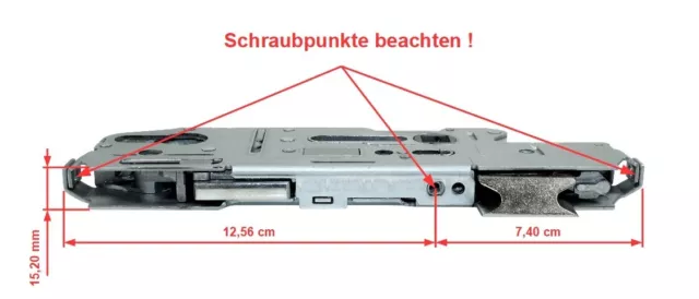 Fuhr Reparatur Schlosskasten Hauptschloß Multisafe 855, Dornmaß: wählbar, E:92mm 2