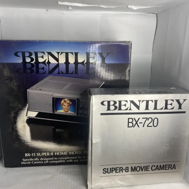 Bentley BX-720 Movie Camera & Bentley BX-11 HM Super 8 Movie Projector Power On