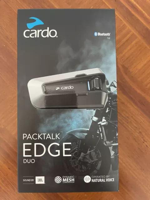 Cardo Packtalk Edge Dual Bluetooth- Motorcycle Communication System- Duo Pack