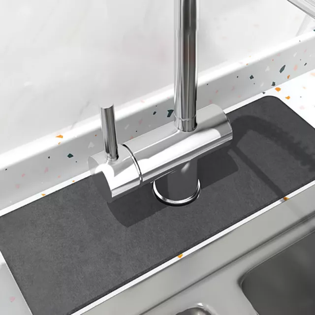Grifo absorbente de cocina estera fregadero almohadilla de succión grifo de diatomita salpicaduras CatI4Z8