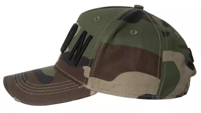 DSQUARED2 Icon Camuflaje Logo Gorra de Béisbol Sombrero Bordada Nueva