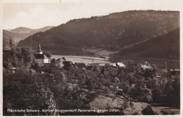 1-Postkarte - Fränkische Schweiz / Kurort Muggendorf - Panorama gegen Osten