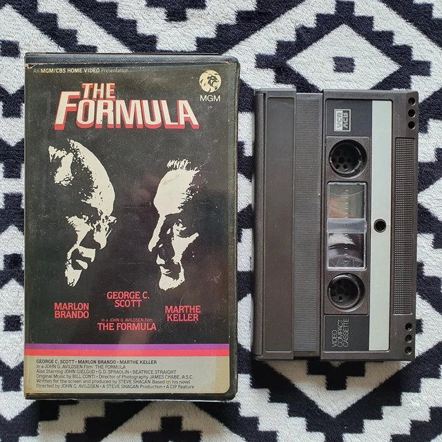 The Formula RARE UK MGM PRE-CERT VIDEO 2000 TAPE!! Marlon Brando