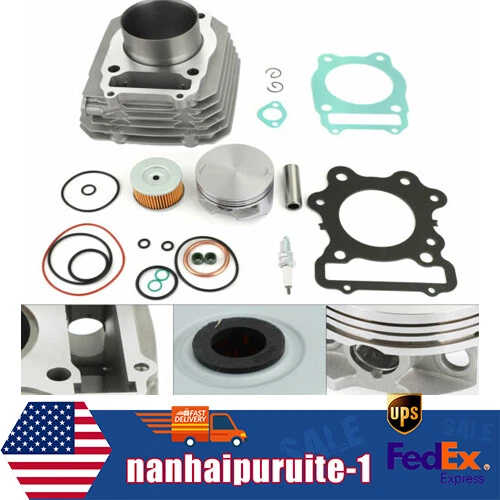 74mm Cylinder Piston Gasket Rebuild Kit for 1988-2000 Honda ATV TRX 300