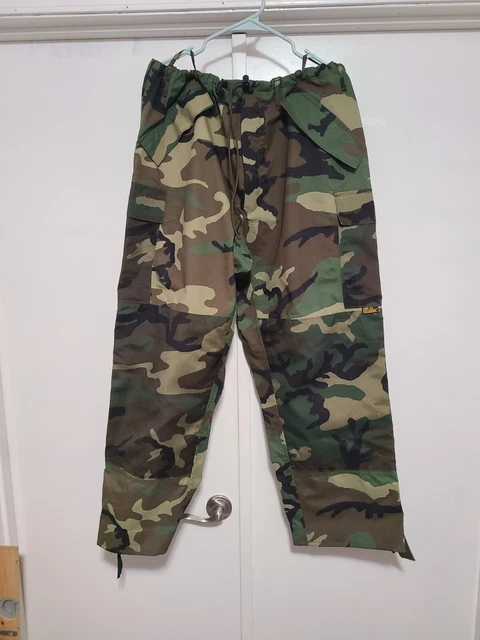 ~ Usmc Apecs Goretex Woodland Marpat Pants Large Regular Camo Trousers 1998