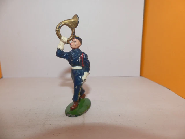 Figurine Quiralu – Chasseur Alpin Avec Fanfare Et Musique – Décor Militaire – Occasion Bon état