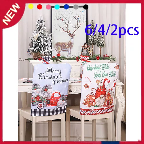 Christmas Theme Chair Covers Home Party Dining Xmas Decoration Chair Back Cover*