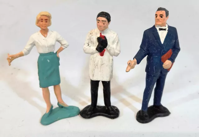 Vintage Original Gilbert James Bond Figures, 1960's, Collectable