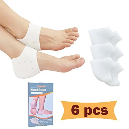 6PCS Protège Talons en Gel, insertions de fasciite plantaire, Coussin, NOUVEAU M