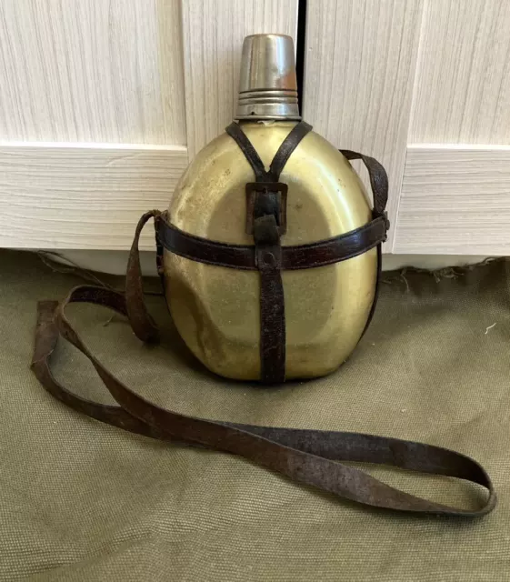 WWII ww2 Japanese Army antique Old Aluminum Canteen Showa