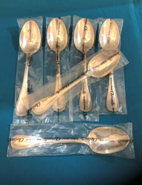 NEUF 1 cuillère de table CHRISTOFLE Modèle MALMAISON métal argenté 6 dispo