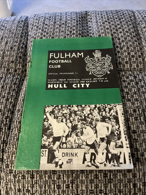 Fulham v Hull City 1968/69 Football Programme