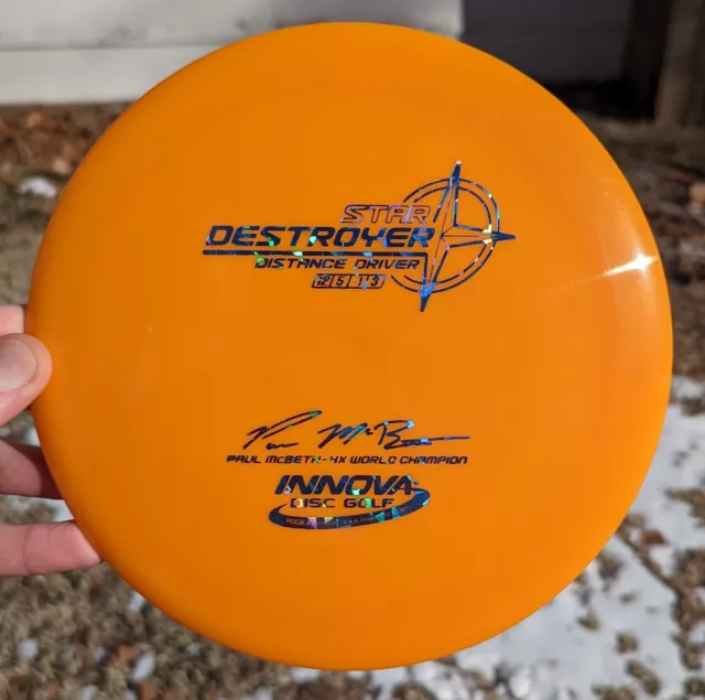 🚨NEW RARE🚨175g Paul McBeth 4X Innova Star Destroyer Golf Disc Distance Driver