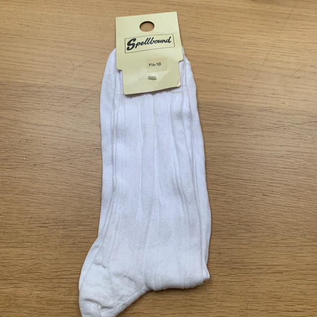 Calze vintage bianche incantate taglia 7,5-10