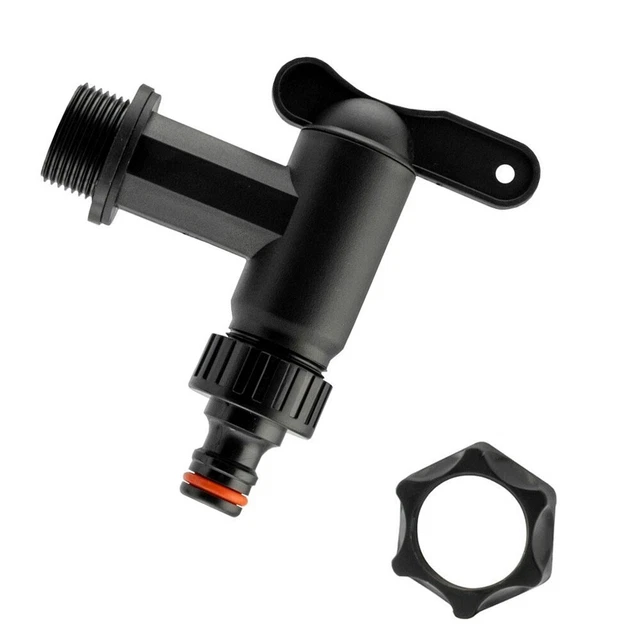 Tonfass Hahn Adapter Praktischer Schlauchanschluss für Haus und Garten