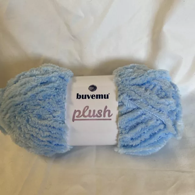 Bevemu Plush Faux Fur Bulky Yarn Super Soft Fluffy Knitting Crocheting 3.53oz