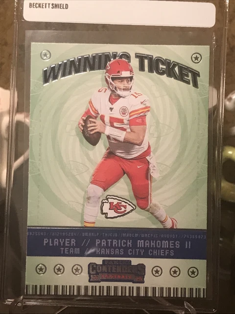 2020 Panini Contenders Patrick Mahomes Winning Ticket Insert #1