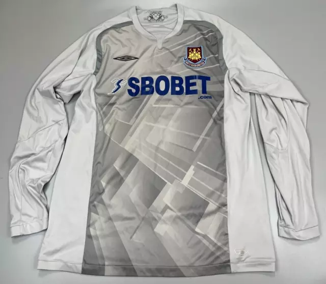 West Ham United Goalkeeper Shirt Jersey #1 Umbro Size XL Extra Large