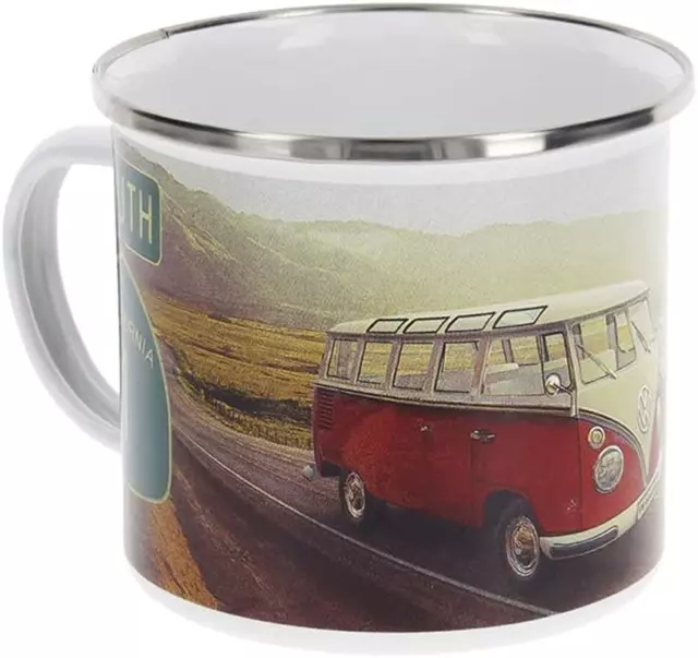 BRISA VW Collection - Volkswagen Große Emaille Kaffee-Tee-Cappuccino-Tasse-Beche