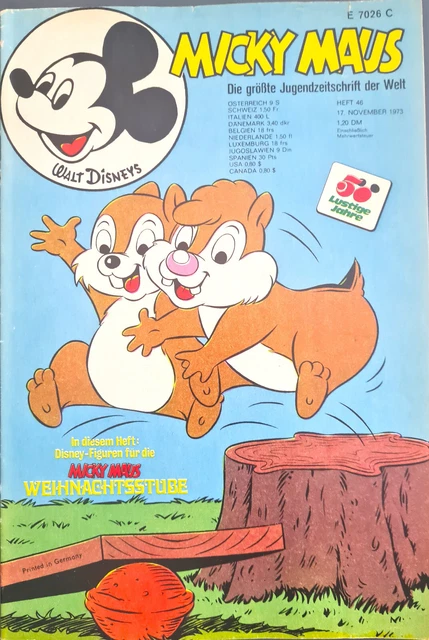 Micky Maus Heft Nr.46 Z 1- mit GS+SB+Beilage 1973 (144)
