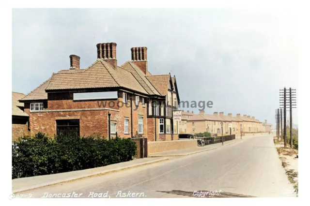 ptc6181 - Yorks - Early view, Askern Hotel, Doncaster Rd. Askern - print 6x4