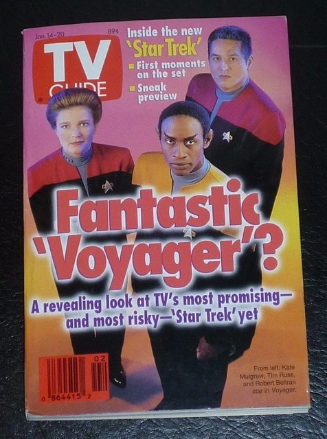 TV Guide Star Trek Voyager Cover January 14 - 20 1995