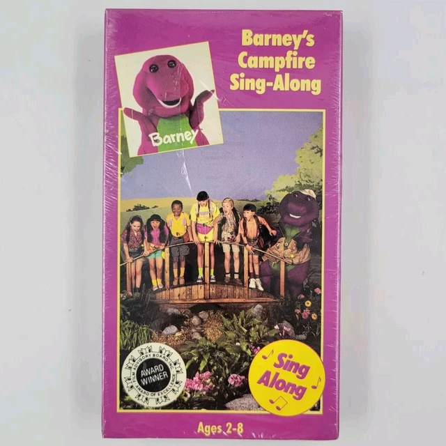 rare-barney-vhs-sealed-barney-s-campfire-sing-along-1992-vintage-video