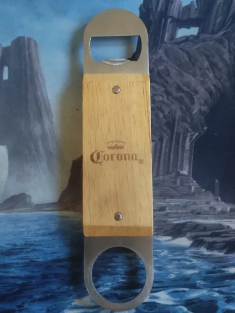 Corona Extra Flaschenöffner | Bier | Metall | Bambus | Neu Und Hochwertig