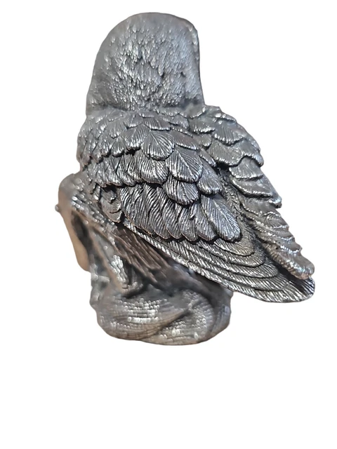 Beautifully Modelled Vintage Silver Country Arts Perched Owl 3