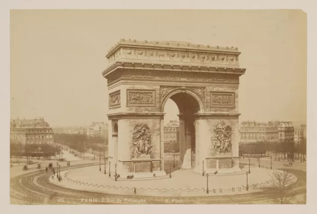 Arc de Triomphe, Paris, um 1880, Albuminpapierabzug Unbekannt (19.Jhd)