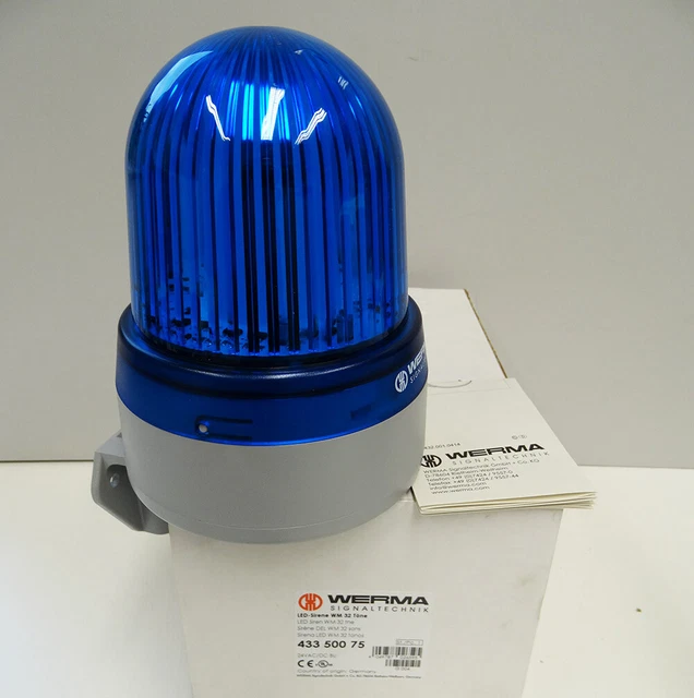 Werma 433 500 75 43350075 LED Siren World Cup 32 Tone 24VAC/DC -unused/ORIGINAL PACKAGING -