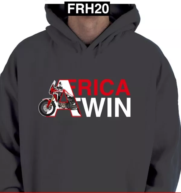 Pull à Capuche Honda Africa Twin Nader Black Sweat-Shirt FRH20