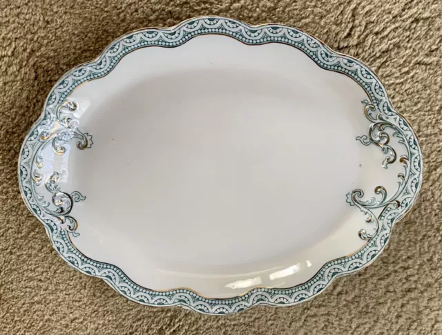 Johnson Brothers England  TOURAINE 14” Oval Serving Platter Antique 1913+