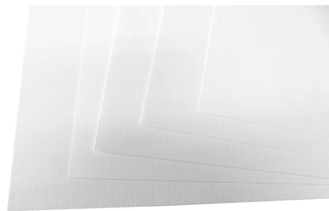 100 x Elfenbeinkarton -  weiß Leinenstruktur 246 g/qm A4 Feinstpapier (22756)