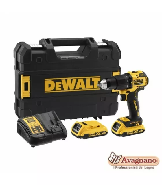 TRAPANO AVVITATORE DEWALT DCD709D2T 18V XR Litio 2.0Ah BRUSHLESS CON PERCUSSIONE