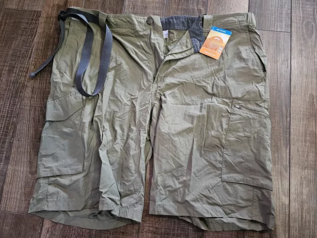 Men's Cargo Shorts NWT COLUMBIA Silver Ridge Omni Shade UPF50 Sz 44 Ins 12