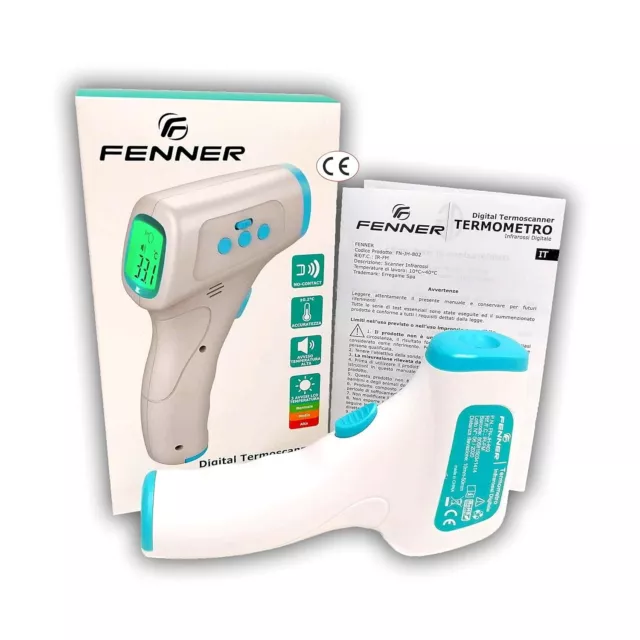 Fenner FN-JH-802 termometro febbre infrarossi precisione di misurazione da ± 0,2