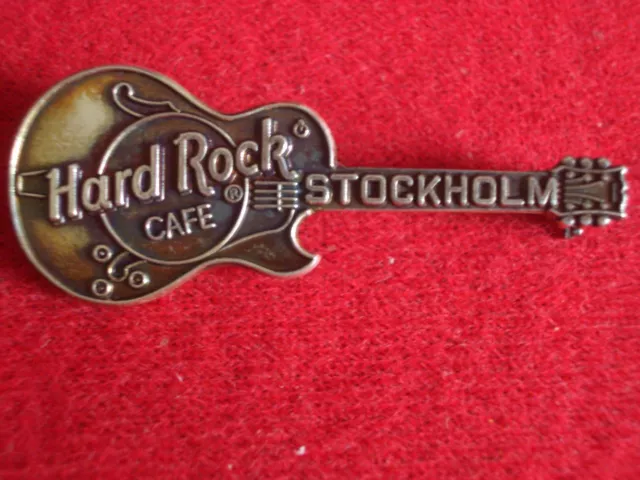 HRC Hard Rock Cafe Stockholm Sterling Silver Les Paul Guitar Made FC Parry LE