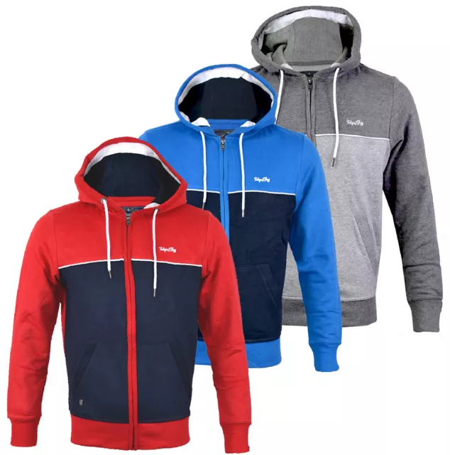 Mens Tokyo Laundry Hooded Fleece  Jacket Zip Hoodie  S-XXL