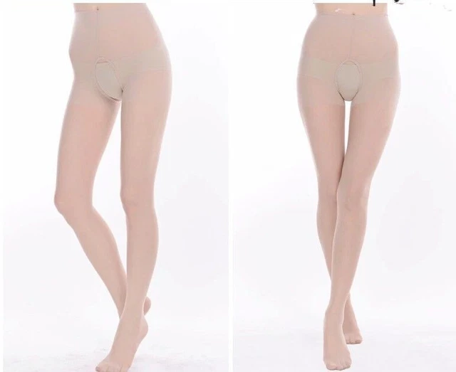 Calze nuove hot da donna aperte calze passo collant sottili forbici fitness