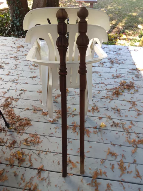 Antique Pair of wood architectural spindles/columns/42"