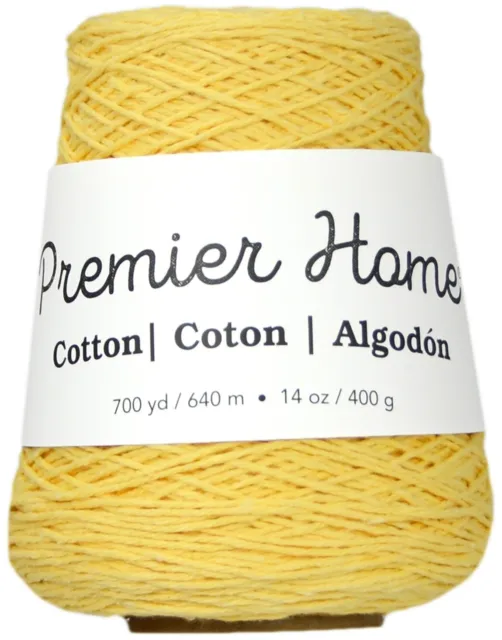 Premier Home Cotton Yarn Cone-Yellow 1033-03